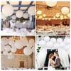 Fontien 10Pcs White Paper Lanterns, Chinese Hanging Round Paper Lanterns