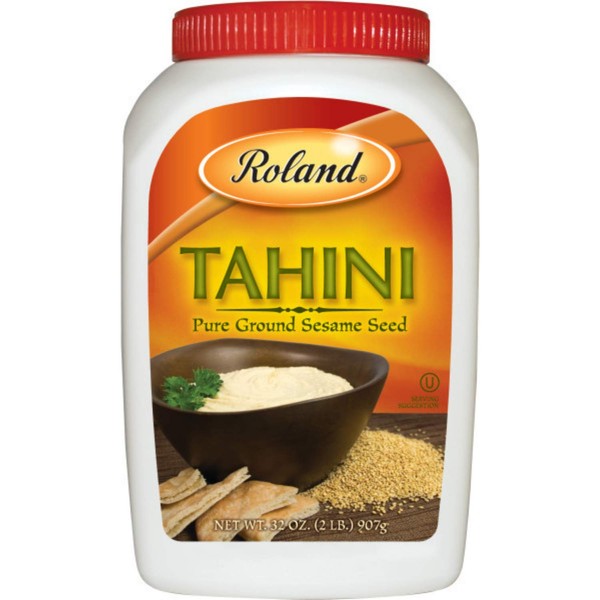 Roland Foods Tahini From Pure Ground Sesame Seed, Specialty Imported Food, 2-Pound Jar