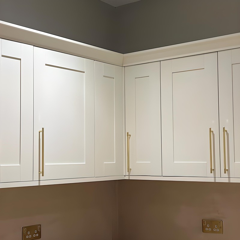 BSM Marketing Knurled T Bar Gold Modern Kitchen Cupboard Cabinet