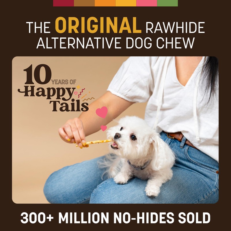 Earth Animal No Hide Stix - Long Lasting Rawhide Free