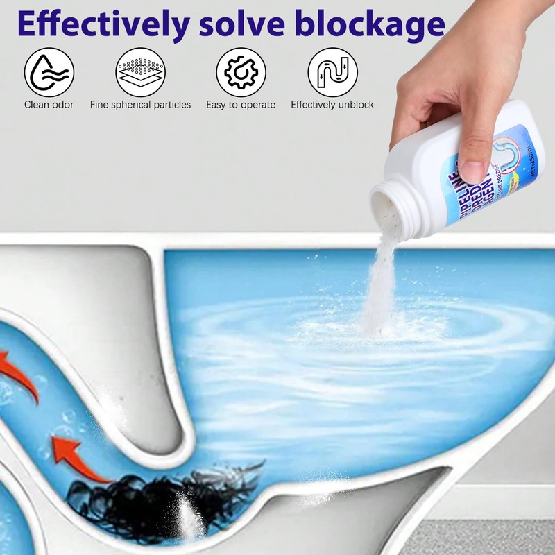 Pipeline Dredging Agent, 350ml Drain Clog Remover Agent,Kitchen Unblocker, Powerful