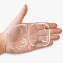 kwmobile Earphones Case Compatible with Beats Fit Pro - Crystal TPU Two-Part Earbuds Case - Transparent