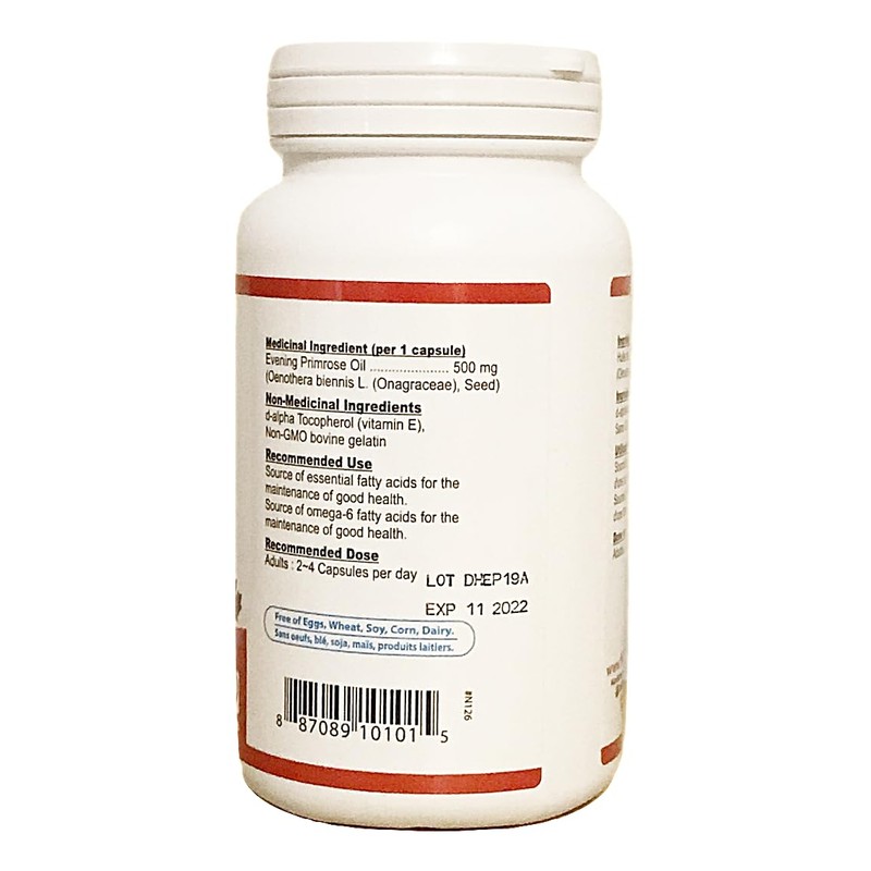 Nutridom Evening Primrose Oil Omega-6 & GLA 500mg 200Softgels