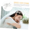 OATIPHO Bridal Rhinestone Hair Comb for Weddings Elegant Headpiece for