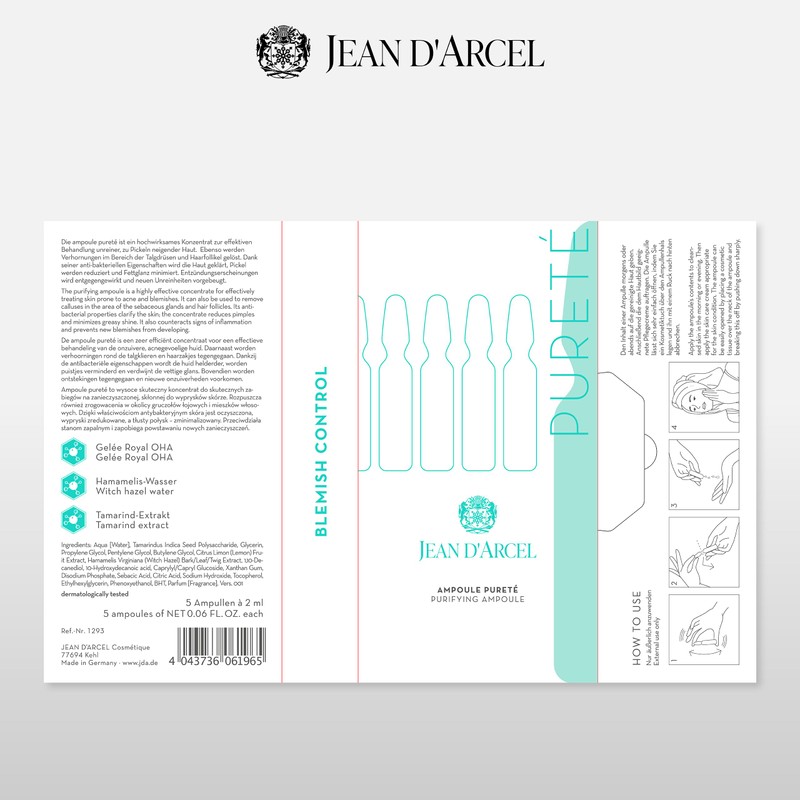 JEAN D'ARCEL Ampoule Pureté - Anti Impurities Ampoule Set -