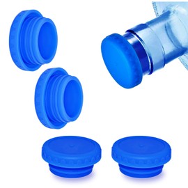 Tapones de jarra de agua de silicona reutilizable de 5 galones, tapa superior de sellado fuerte, sin derrames, botellas de 55 mm para exteriores y cocina, paquete de 4 unidades