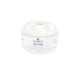 DMC Petra Yarn, 100% Cotton, Off White (54460), Size 5