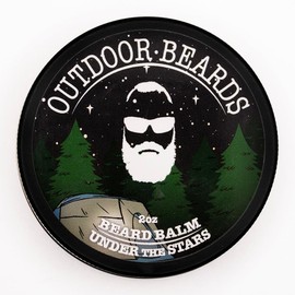 Outdoor Beards Beard Balm | 2 oz Cleansing Balm for Beards Short or Long | Beard Conditioner for Men | Essential Moisturizer for Every Man's Beard | Leave Hair and Skin Healthy (Under the Stars)