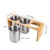 IMEEA Chopsticks Holder Cutlery Stand Cutlery Holder Cutlery Case Stainless