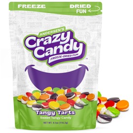 Freeze Dried Sweet Tarts-Style Candy, Crazy Candy Tangy Tarts - Intense Tart to Sweet Flavor Journey, Bold Fruity and Sour Candy