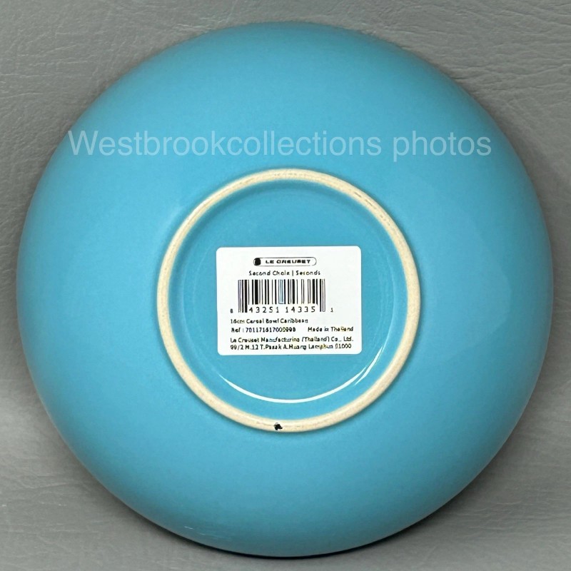 Le Creuset 1) Le Creuset Dinnerware VANCOUVER CEREAL BOWL Caribbean