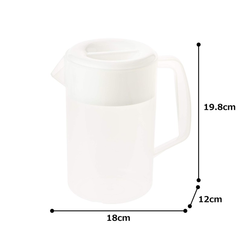 Endoshoji Professional Antibacterial Flight Pitcher, Polypropylene Resin, Made in Japan