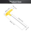 Utoolmart 4mm Metric 70# Steel T-Handle Hex Key Wrench Spanner