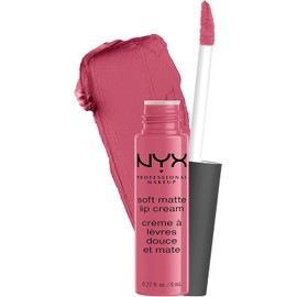 NYX PROFESSIONAL MAKEUP Soft Matte Lip Cream, High-Pigmented Liquid Lipstick - Milan (Dark Pink-Brown)
