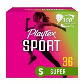 Playtex Sport Super Unscented Tampon 36ct 