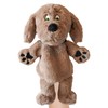 Puppet Pals 10” Plush Brown Dog Hand Puppet – Soft