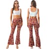 YADODO Hippie Kostüm Damen Hose Set Hippie Schlaghose Damen Hippie