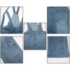 Tbahhir Women's Denim Overalls Jumpsuit Sleeveless Adjustable Strap Loose Baggy