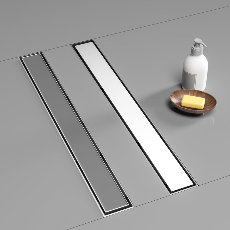 BARONAGE Linear Shower Drain 36 Inch, Rectangle Shower Floor Drain