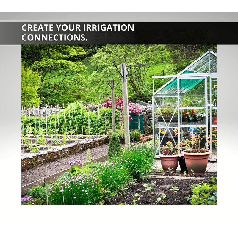 DOJA Barcelona Drip Connector, Pack of 25, Hose Connector for