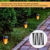 ZJIVQO 6PCS Light Stakes Stainless Steel Ground Light Spikes for