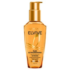 Elvive Tratamiento en Aceite LOréal Paris Óleo Extraordinario pelo más suave y con brillo intenso con 6 óleos de flores preciosas, 100 ml