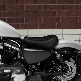 C.C. RIDER Front Driver Solo Seat Fit for Harley Sportster Iron 883 1200 XL883 XL1200NS Forty-Eight XL1200X 2010-up