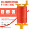 2PCS Mason Line String, #18 500 Feet Braided Construction Nylon
