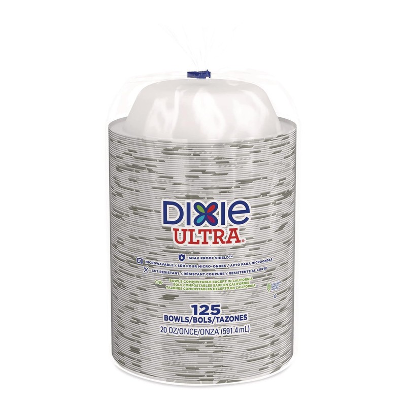 Dixie Ultra Pathways Heavy-Weight Paper Bowls, 20 oz., 125/Pack (SX20PATH)