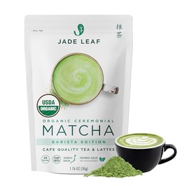 Jade Leaf Matcha Té Verde Matcha Orgánico Premium En Polvo De Grado Ceremonial - Japonés - Culinario, Ingrediente, Salón De Té Ceremonial Barista,... 