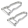 Jagowa 2PCS Potato Peelers Fruit Vegetable Peeler Stainless Steel Rotatable