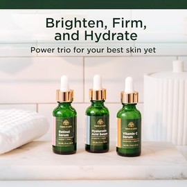 ToLB 72 Organic Anti Aging Serum Combo Pack - Vitamin C Serum, Retinol Serum and Hyaluronic Acid Serum                                                