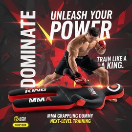 Un-Filled Grappling Dummy Wrestling Dummy Jiu Jitsu Dummy for BJJ MMA Judo Karate Training Adult Kids and Youth Practice Tackling Dummies (Black, 5ft / 60")