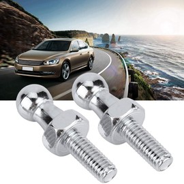 Ball Bolt, Ball Bolt Screw 10 mm M8 Car Stainless Steel Silver Ball Bolt Suitable for Gas Struts Ball Head Cover (Pack of 2)