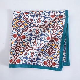 Fingercraft - Juego de 12 servilletas de tela de algodón y lino impresas, perfectas para fiestas, cenas, bodas, cócteles, Navidad, servilletas, 20 x 20 pulgadas, envejecidas