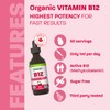 Certified Organic Vitamin B12 5000mcg Drops, Methylcobalamin, 50 Servings –
