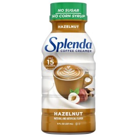SPLENDA Sugar Free Coffee Creamer, 8 Fl Ounces- (Choose Your Flavor & Pack) - Hazelnut 8 Fl Oz (Pack of 1)