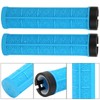 1Pair Mountain Bike Silicone Handlebar Grip Cover Unilateral Locked Non-slip