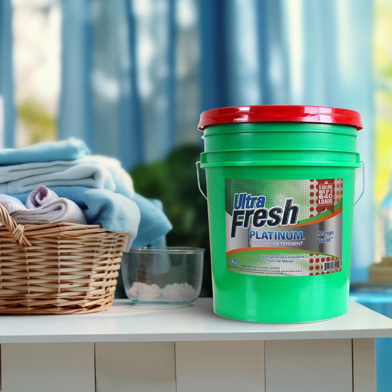 Ultra Fresh 5 Gallon Liquid Laundry Detergent Washing Soap for