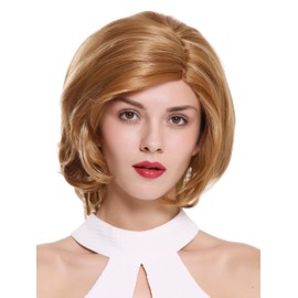 WIG ME UP - DW-2550A-MT-26L+22T Quality women's wig partial monofilament parting short lady wavy blonde mix highlights