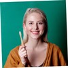 Gatuida 2pcs Natural Bamboo Toothbrushes Flexible Bristles Ergonomic Handle for