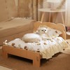 OKONOS Wooden Pet Bed Elevated Cat and Dog Bed Frame