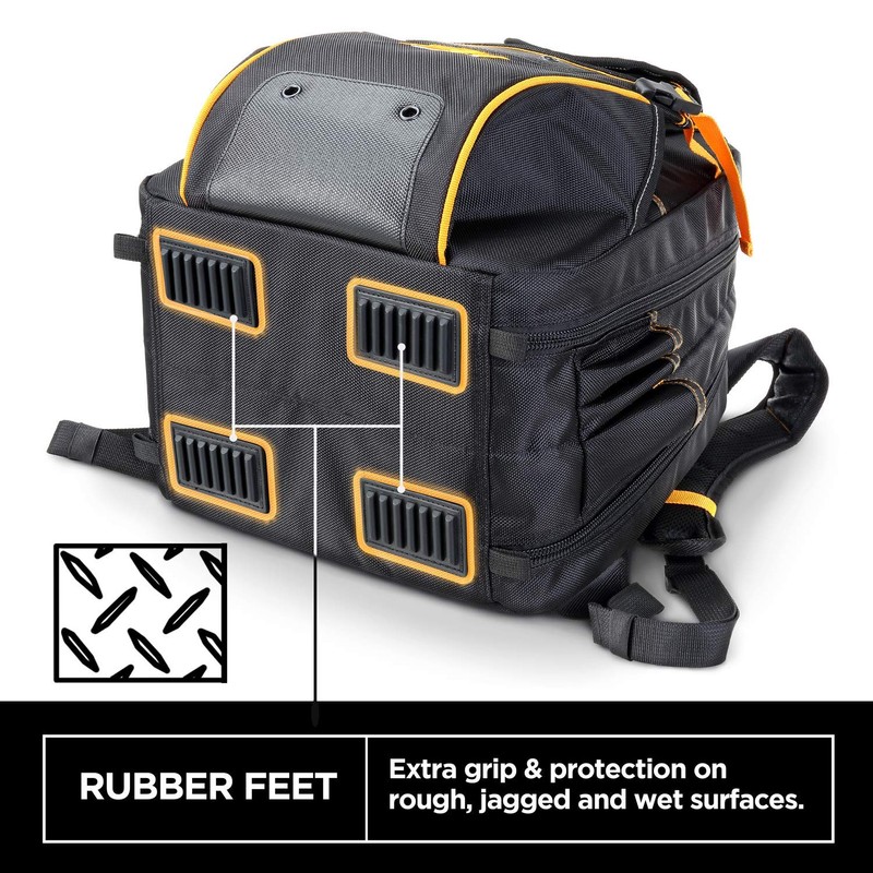 STEELHEAD 48-Pocket Heavy-Duty Tool Backpack, Padded Back Support, Reinforced Bottom,