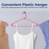 SereneLife Premium 10 Pack Plastic Hangers, Lightweight, Durable, Space Saving