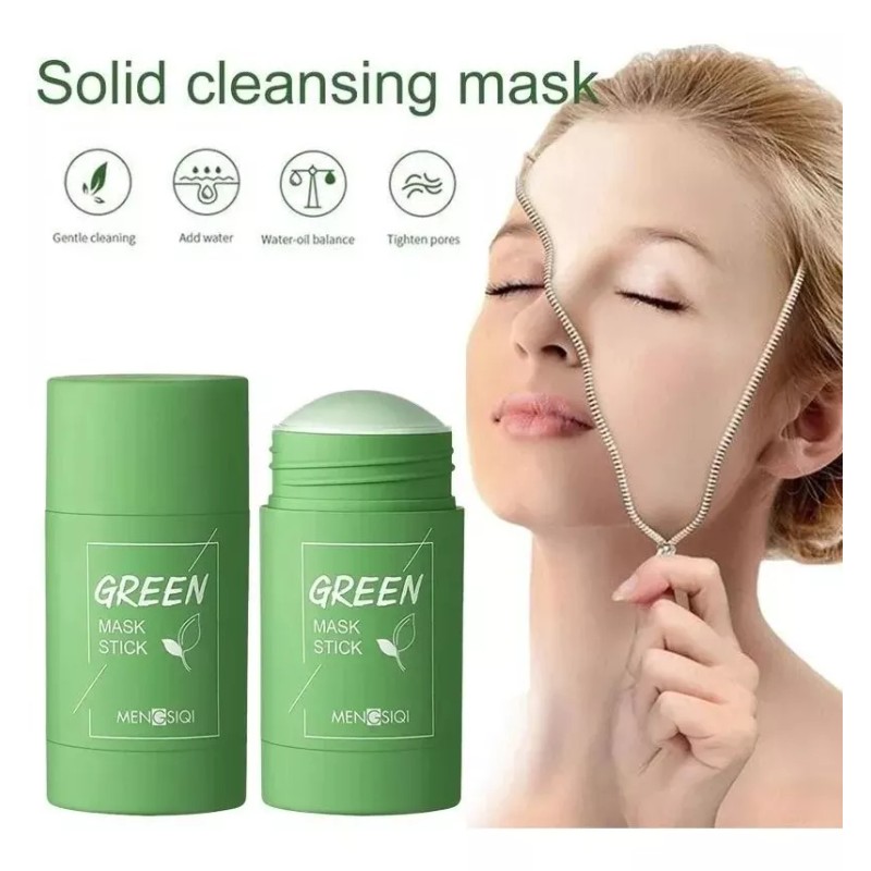 Meidián 2 Mascarillas Te Verde/berenjena Acne Y Limpieza Profunda