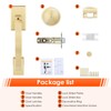 Haidms Gold Door Handle Exterior, Entry Door Handle and Reversible