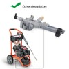 Pressure Washer Pump Head Assy Compatible with AR42940 AR Pump-SRMW2.2G26/