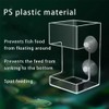 Dbeans Flourithing Fish Feeder Square-Shaped Automatic Fish Feeders Reduced Filter