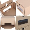 10PCS Cardboard Shoe Box Stackable Storage Box Visual Multi-Purpose Storage