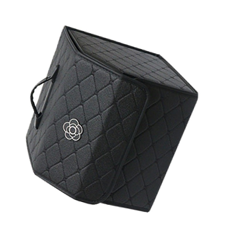 Car Trunk Storage Organizer High Capacity Multipurpose Pu Leather Portable